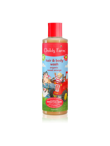 Childs Farm Hair & Body Wash измиваща емулсия за тяло и коса за деца Sweet Orange 250 мл.