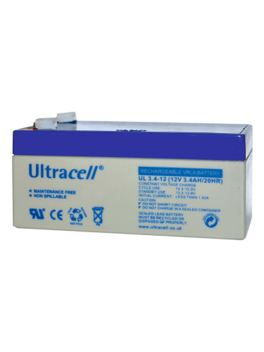 Оловни батерии Ultracell 12V 3.4Ah F1