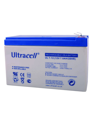 Оловни батерии Ultracell 12V 7Ah F1