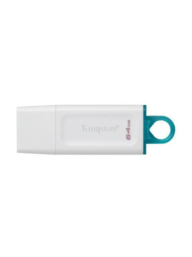 USB памет KINGSTON DataTraveler Exodia 64GB, USB 3.2 Gen 1, Бял