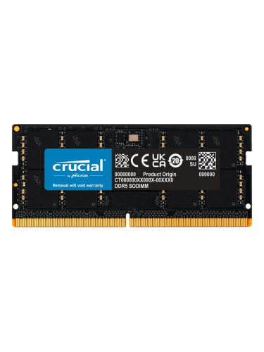 Crucial 32GB DDR5-4800 SODIMM CL40 (16Gbit), EAN: 649528906533
