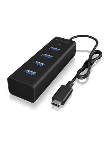 USB 3.0 type-C Hub & Зарядно 4 ports ICY BOX HUB1409-C3