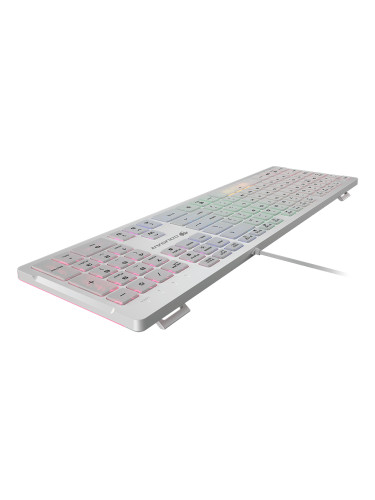 COUGAR Vantar S White, Gaming Keyboard, Flat Caps With Scissor-Switch,