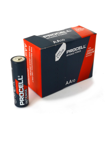 Алкална батерия LR6 1,5V AA 10pk опаковка INTENSE MX1500 PROCELL
