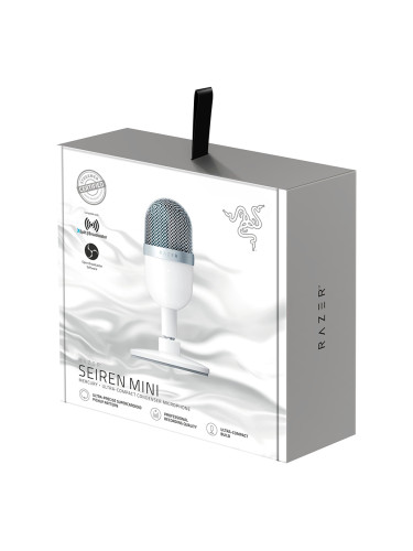 Razer Seiren Mini - Mercury, Ultra-compact Streaming Microphone, Ultra