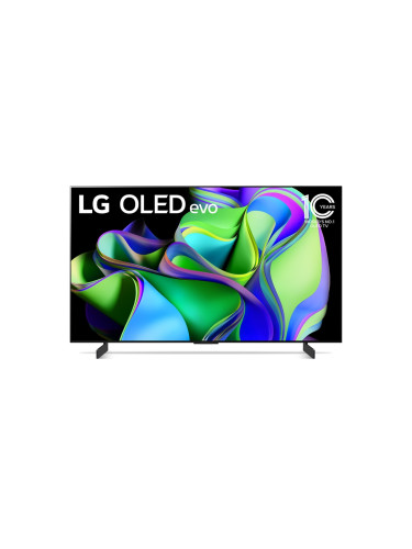 Телевизор LG OLED42C31LA, 42" UHD OLED evo, 4K (3840 x 2160), DVB-C/T2