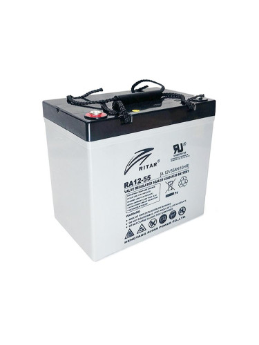 Оловна AGM Deep cycle батерия RITAR (DC12-55), 12V, 55Ah, 229 / 138 /2