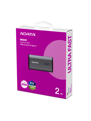ADATA EXT SSD SE880 2T GRAY