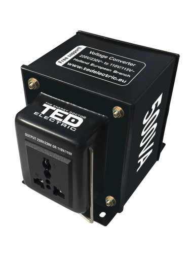 TED ELECTRIC волтов конвертор 220V / 110V Up / Down 500VA TED00367