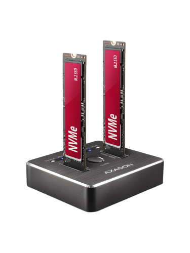 AXAGON ADSA-M2C DUAL NVMe CLONE MASTER DOCK SuperSpeed USB-C 10 Gbps d
