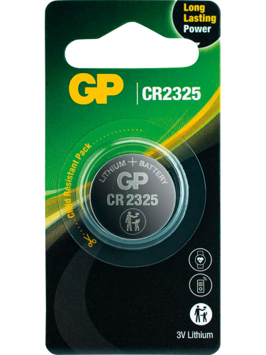 Литиева бутонна батерия GP CR-2325 3V 1 бр. в блистер /цена за 1 бр.