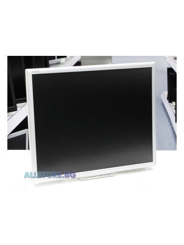 NEC LCD195NX, 19" 1280x1024 SXGA 5:4 Stereo Speakers, Silver/White, Gr