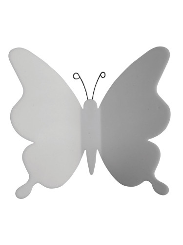 Декоративни стикери за стена Бели пеперуди 3D полипропилен-Мауро