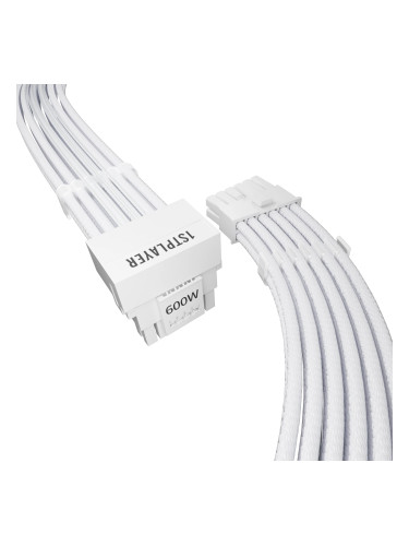 1stPlayer модулен кабел Custom Sleeved Modding Cable White - PCIe 5.0 