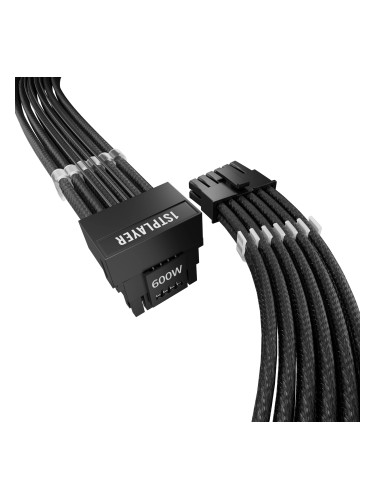 1stPlayer модулен кабел Custom Sleeved Modding Cable Black - PCIe 5.0 