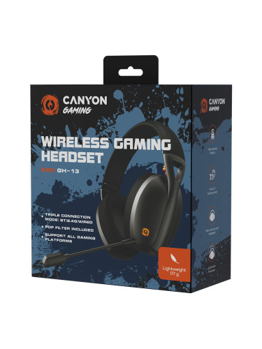 CANYON Ego GH-13, Gaming BT headset, +virtual 7.1 support in 2.4G mode