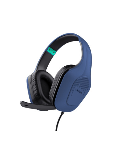 Слушалки TRUST GXT415 Zirox Headset Blue