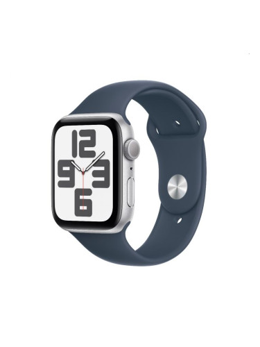 Часовник Apple Watch SE2 v2 GPS 44mm Silver Alu Case w Storm Blue Spor
