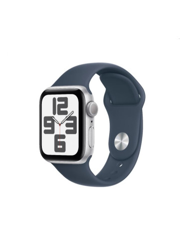 Часовник Apple Watch SE2 v2 GPS 40mm Silver Alu Case w Storm Blue Spor