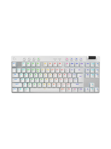 Геймърска механична клавиатура Logitech G Pro X TKL White Lightspeed T