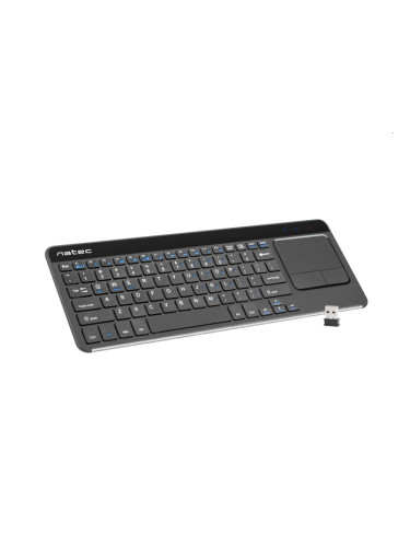 Клавиатура Natec wireless keyboard Turbot slim touch pad x-scissors us