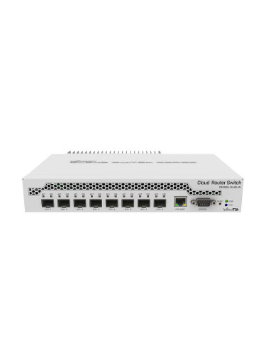 Суич MikroTik CRS309-1G-8S+IN, LAN 1 x Gigabit Ethernet ports, 8 x SFP