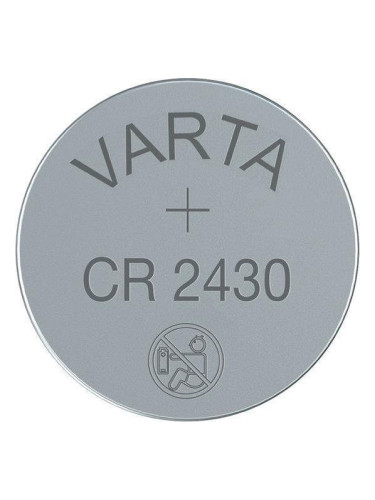 Бутонна батерия литиева CR 2430 1pc bulk 3V VARTA