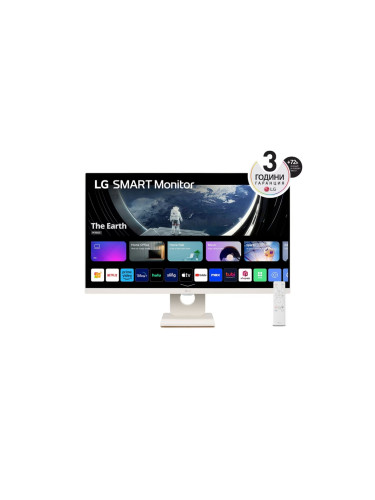 Монитор LG 27SR50F-W, 27" IPS Smart webOS23, Anti-Glare, 5ms, 1000:1, 