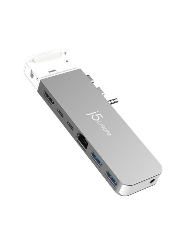 j5create JCD395, 4K60 Pro USB4 Хъб, MagSafe Kit, За MacBook Pro 2021/
