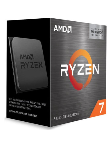 Процесор AMD Ryzen 7 5700X3D, 8 Cores, 3.0GHz (Up to 4.1GHz), 96MB, 10