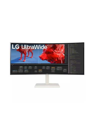 Монитор LG 38WR85QC-W, 37.5" UltraWide AG , Curved 21:9 IPS Panel, 1 m