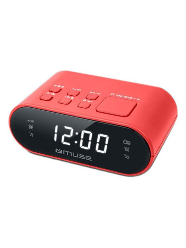радио - Часовник дигитален Muse M-10 захранващо-червено