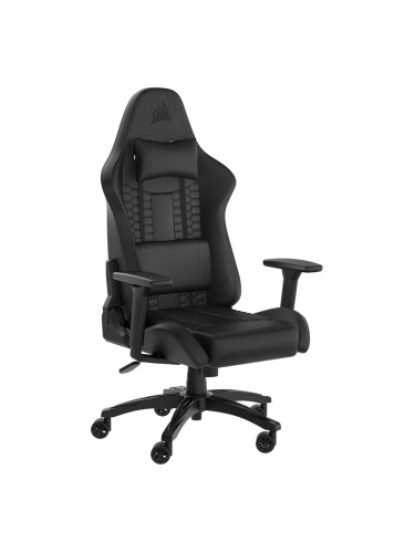 CORSAIR TC100 RELAXED Gaming Chair, Leatherette - Black