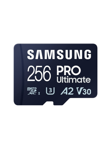 Памет Samsung 256GB micro SD Card PRO Ultimate with USB Reader , UHS-I