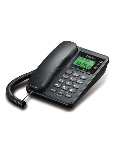 Домашен телефонен номер Uniden AS64 с екран-Черен