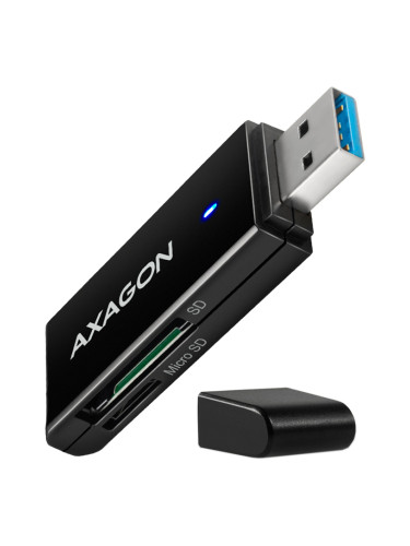 Axagon Slim super-speed USB 3.2 Gen 1 card reader with a direct USB-A 