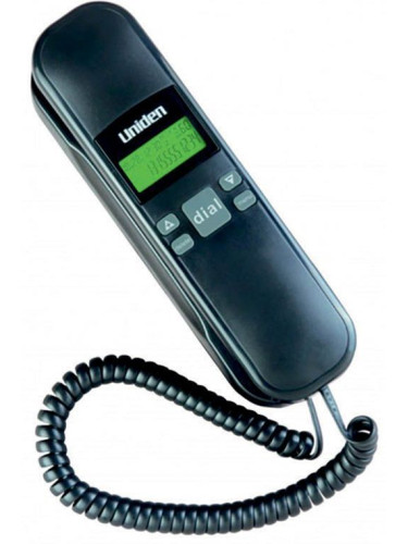 Гондола телефон Uniden AS-7103 с идентификатор на повикващия-Черен