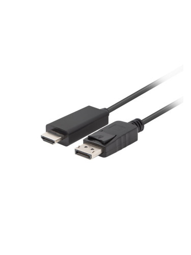 Кабел Lanberg display port (M) V1.1 -> HDMI (M) cable 1.8m, black