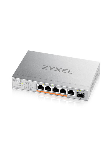 Комутатор ZyXEL XMG-105 5 Ports 2,5G + 1 SFP+, 4 ports 70W total PoE++