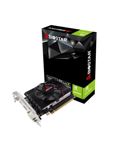 Видео карта BIOSTAR GeForce GT1030, 2GB, DDR4, 64bit, DVI-I, HDMI