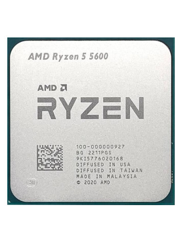 Процесор AMD Ryzen 5 5600, AM4 Socket, 6 Cores, 12 Threads, 3.5GHz(Up 