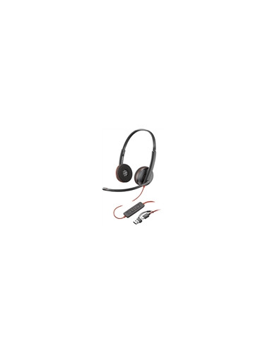 HP Poly Blackwire 3220 Stereo USB-C Black Headset +USB-C/A Adapter Bul