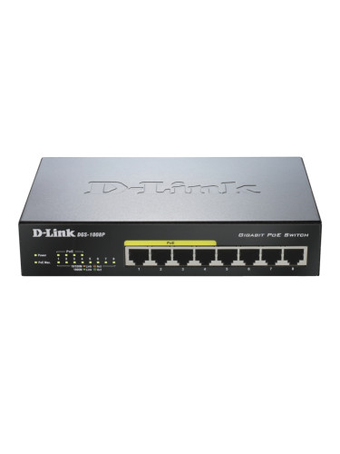 Комутатор D-Link 8-port 10/100/1000 Desktop Switch w/ 4 PoE Ports