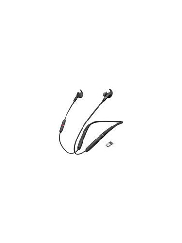 JABRA Evolve 65e UC Earphones with mic in-ear behind-the-neck mount Bl