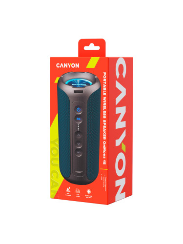 CANYON OnMove 15, Bluetooth speaker,Dark blue, IPX6,2*20W,7.4V 2600mah