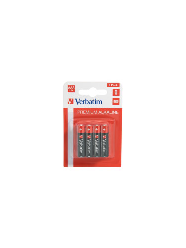 Батерия Verbatim ALKALINE BATTERY AAA 8 PACK (HANGCARD)