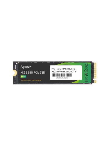 Apacer диск SSD M.2 PCIe AS2280P4U, 2TB - AP2TBAS2280P4U-1