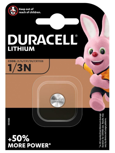 Литиева батерия CR-1/3N 3V за глюкомери и фото DURACELL DL1/3N