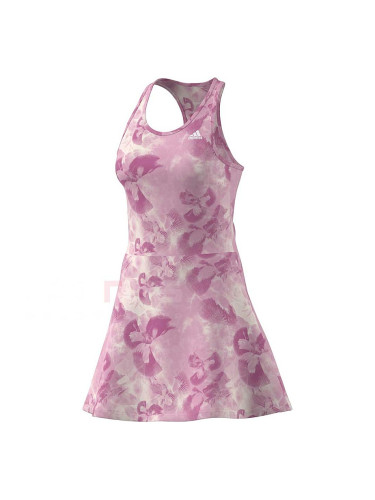 ДАМСКА РОКЛЯ ADIDAS IS4247 W AOP DRESS РОЗОВА