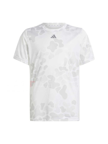 ДЕТСКА ТЕНИСКА ЗА МОМЧЕ ADIDAS IR7524 J TR-ES AOP T БЯЛА